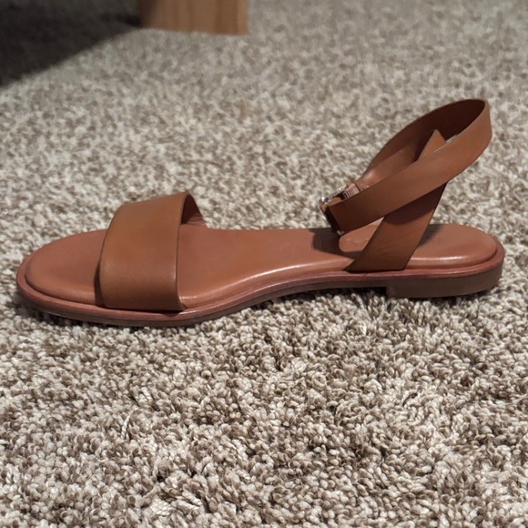 ANTONIO MELANI Tan Leather Sandals - Picture 2 of 3
